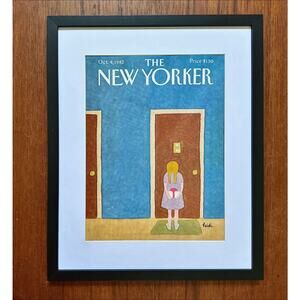 Framed 1982 The New Yorker Cover October 4 Delivery by Heidi Goennel